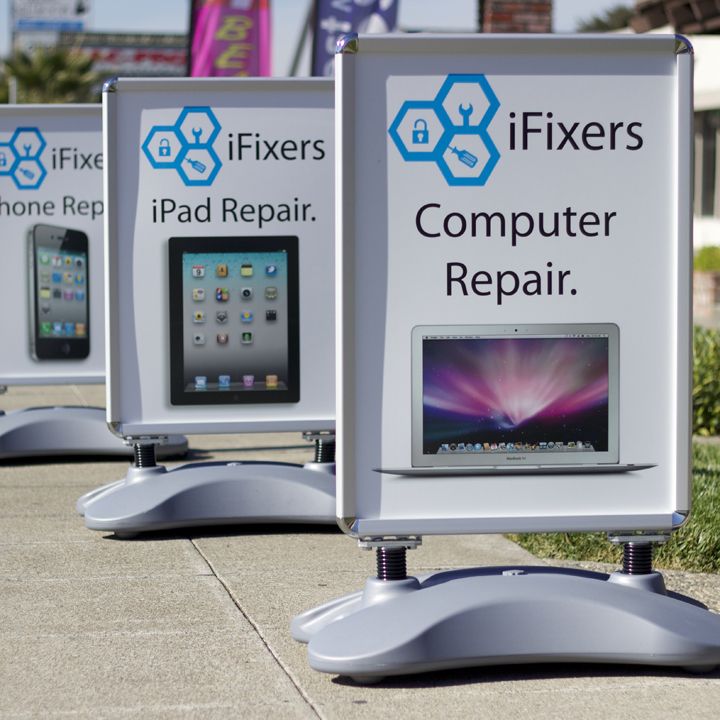 iFixers Whirlwind Sidewalk Signs