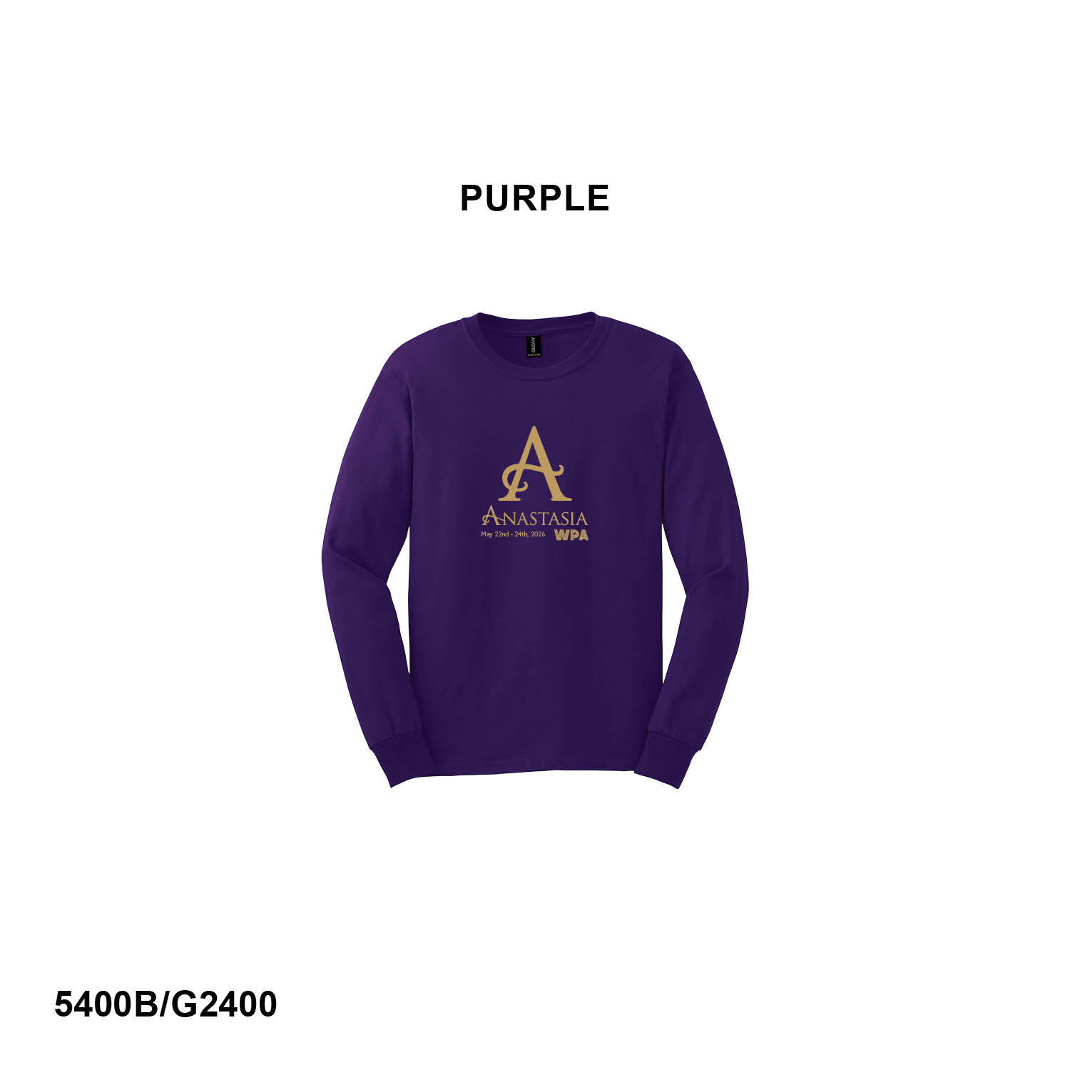 2026 Anastasia - 100% Cotton Long Sleeve T-Shirt