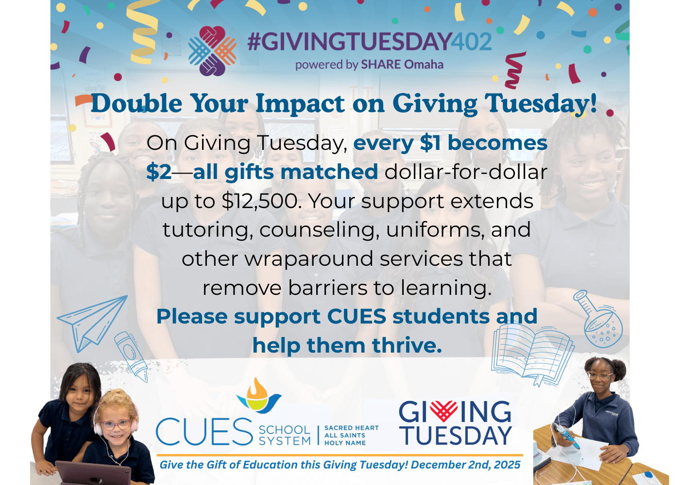 CUES Fund Giving Day Dec. 2, 2025