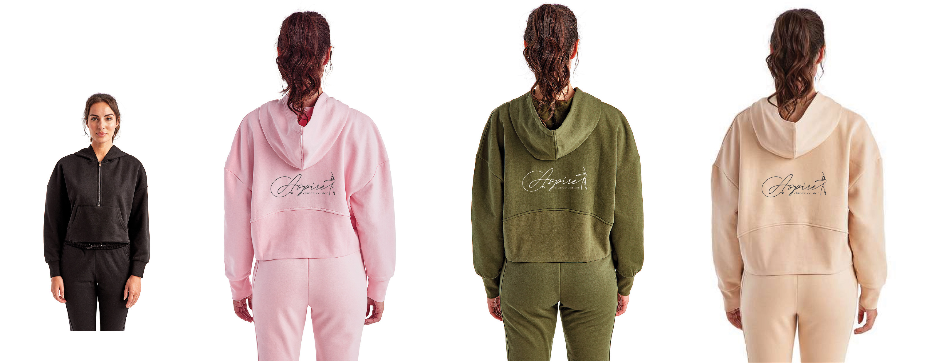 TriDri Ladies' Alice Half-Zip Hooded Sweatshirt