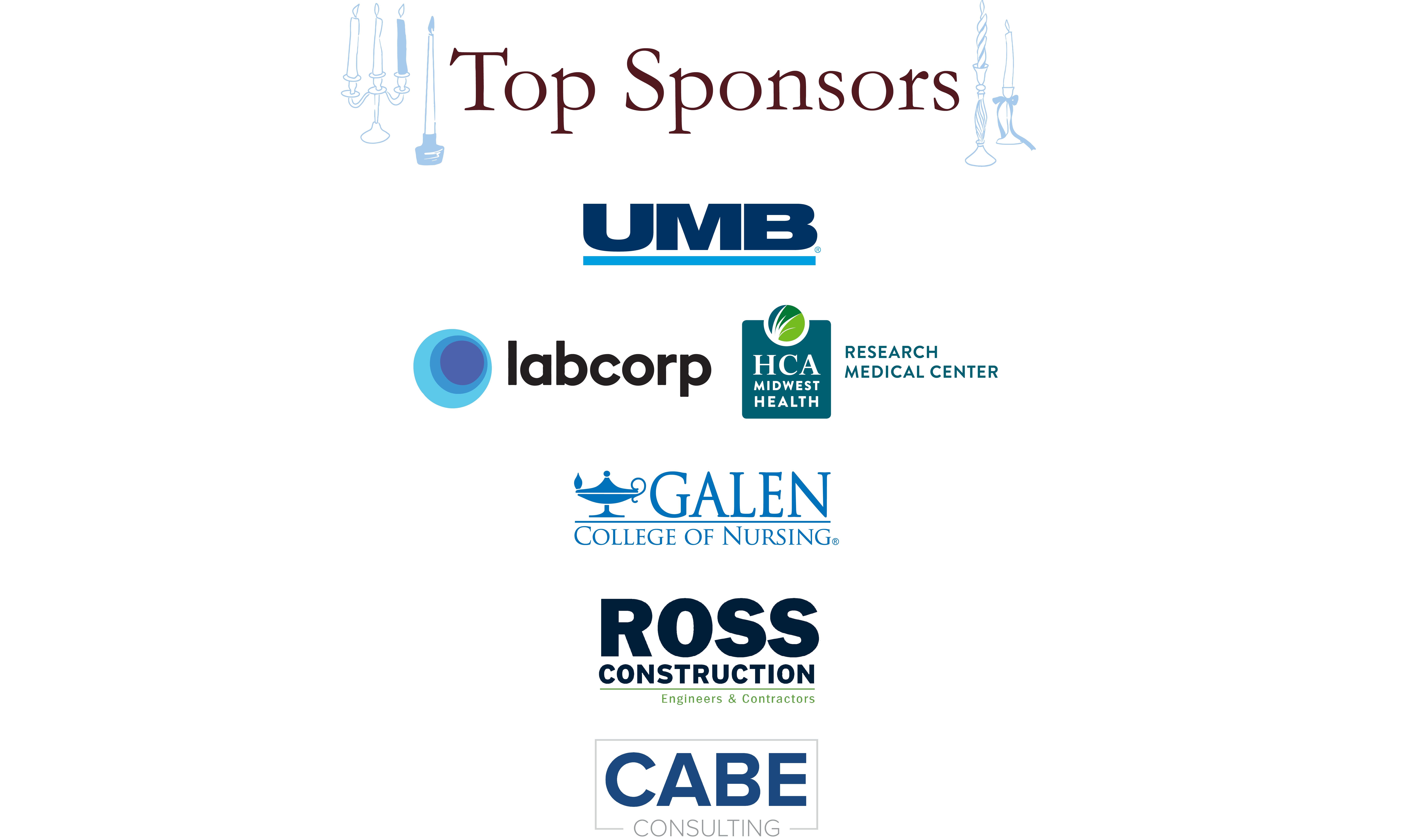 logos of sponsors of events