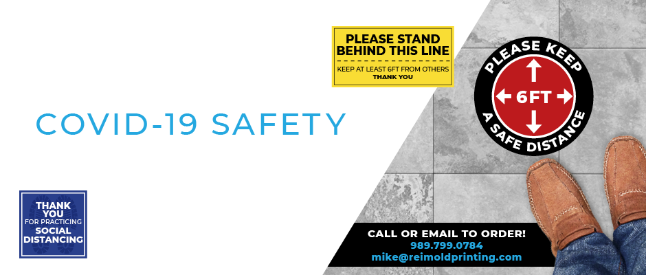 COVID-10 Safety Floor Decals