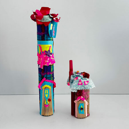 Free Family Art Night: Mixed Media Gnome & Fairy Houses