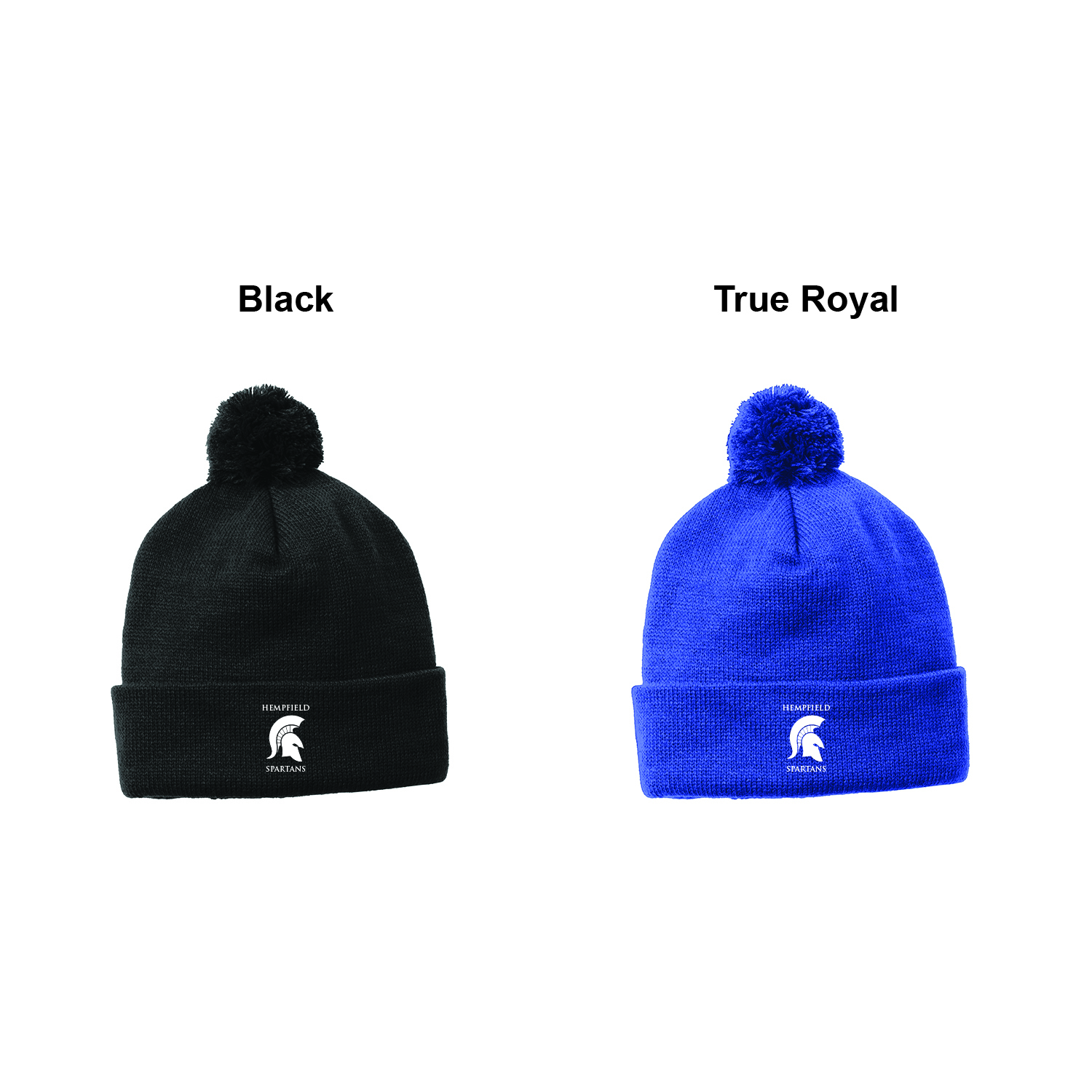 Sport-Tek ® Solid Pom Pom Beanie