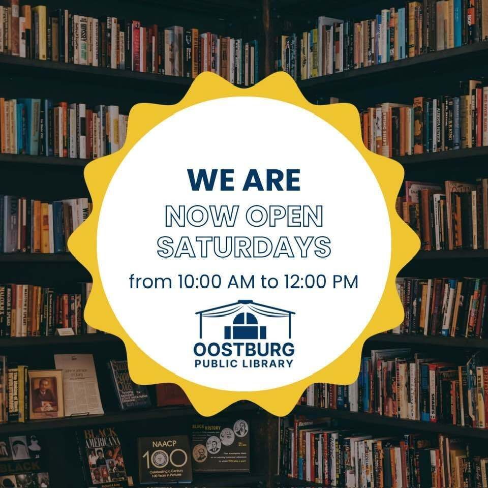 The Library is Now Open Saturdays!