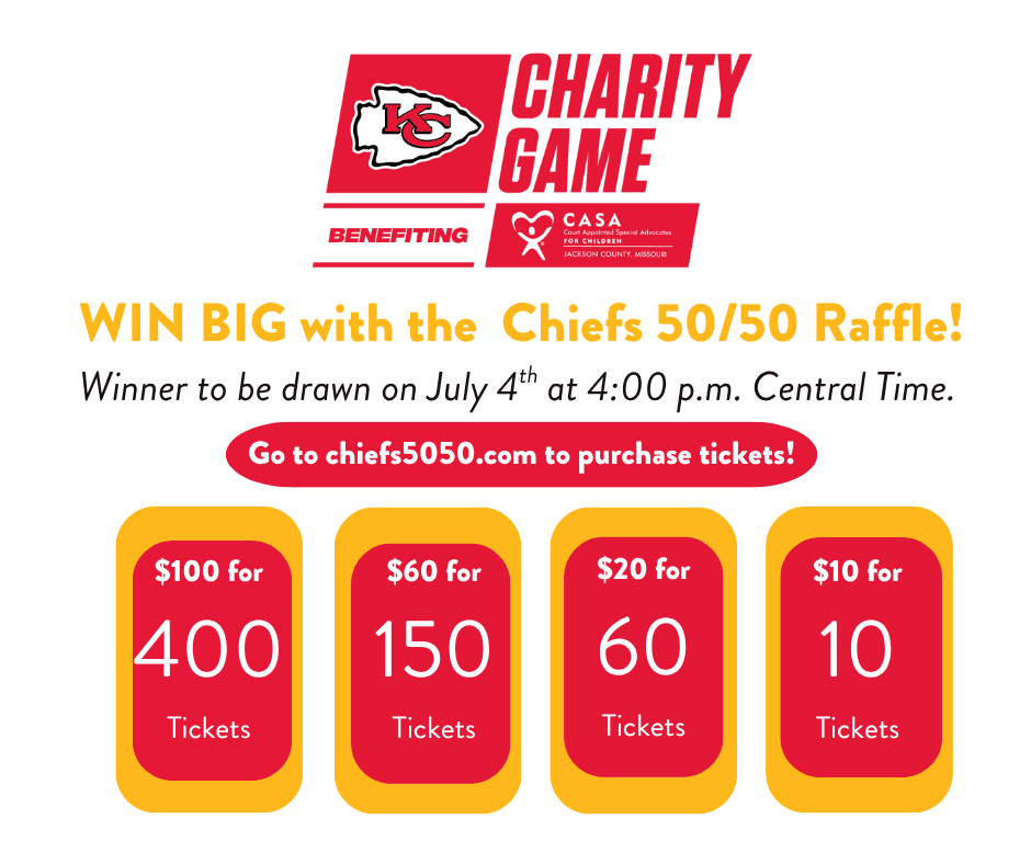50/50 Raffle July 4th @ 4:00 p.m.!