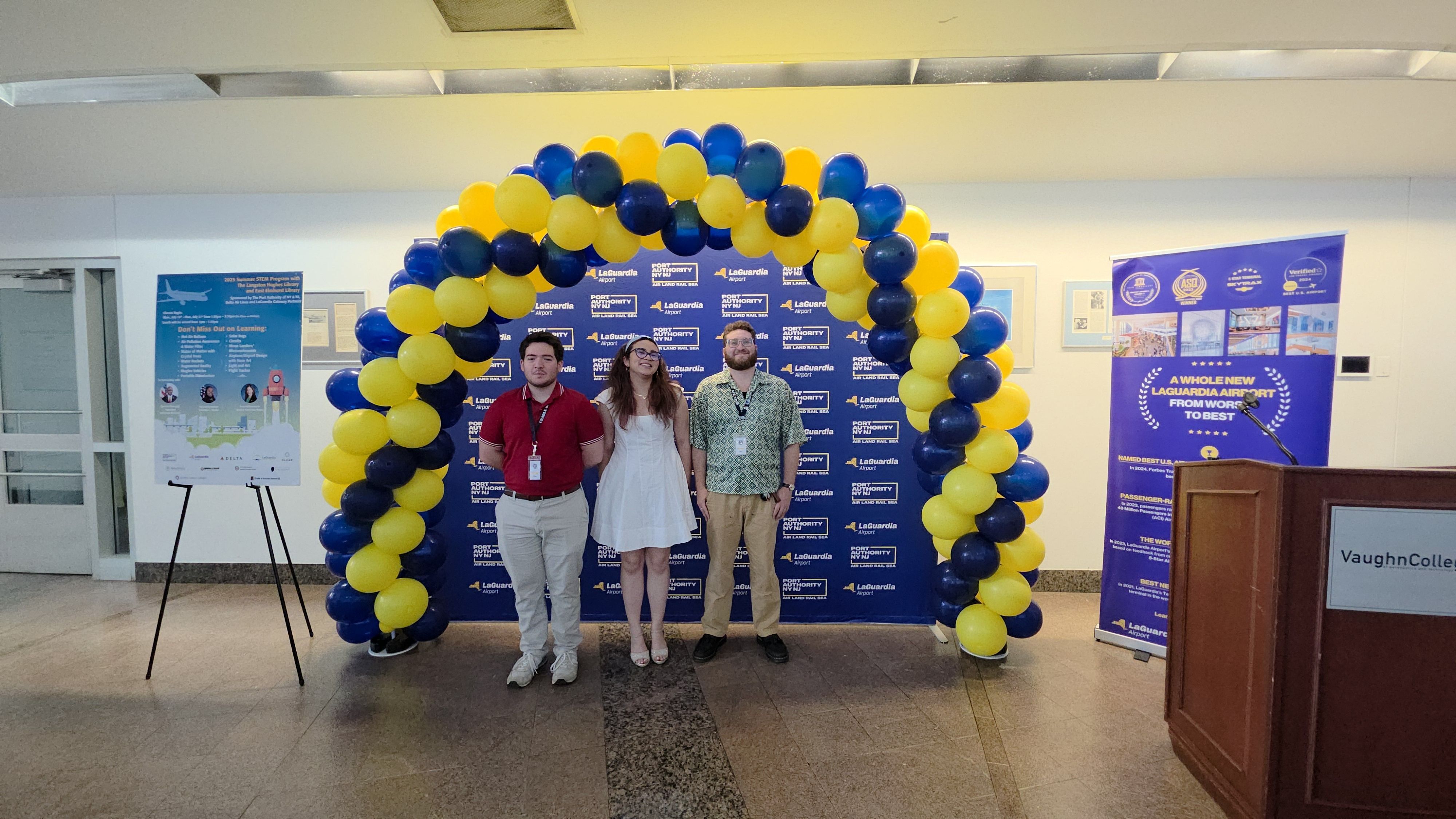 Students from the Port Authority’s Summer STEM Program explore hands-on aviation and aerospace activities with educators from the Cradle of Aviation Museum.