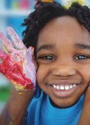 Young kid smiling