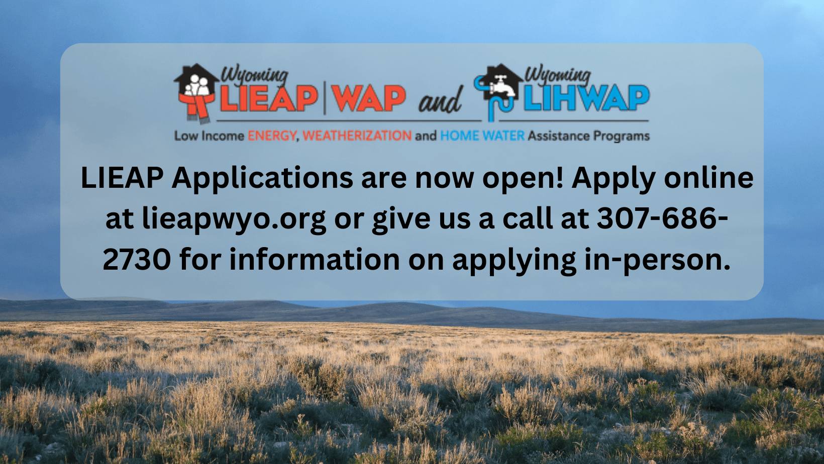 LIEAP Applications are open!