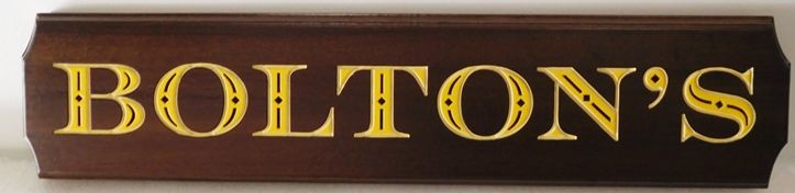 I18847 - Carved and Sandblasted Property Name Sign, The  "Bolton's"