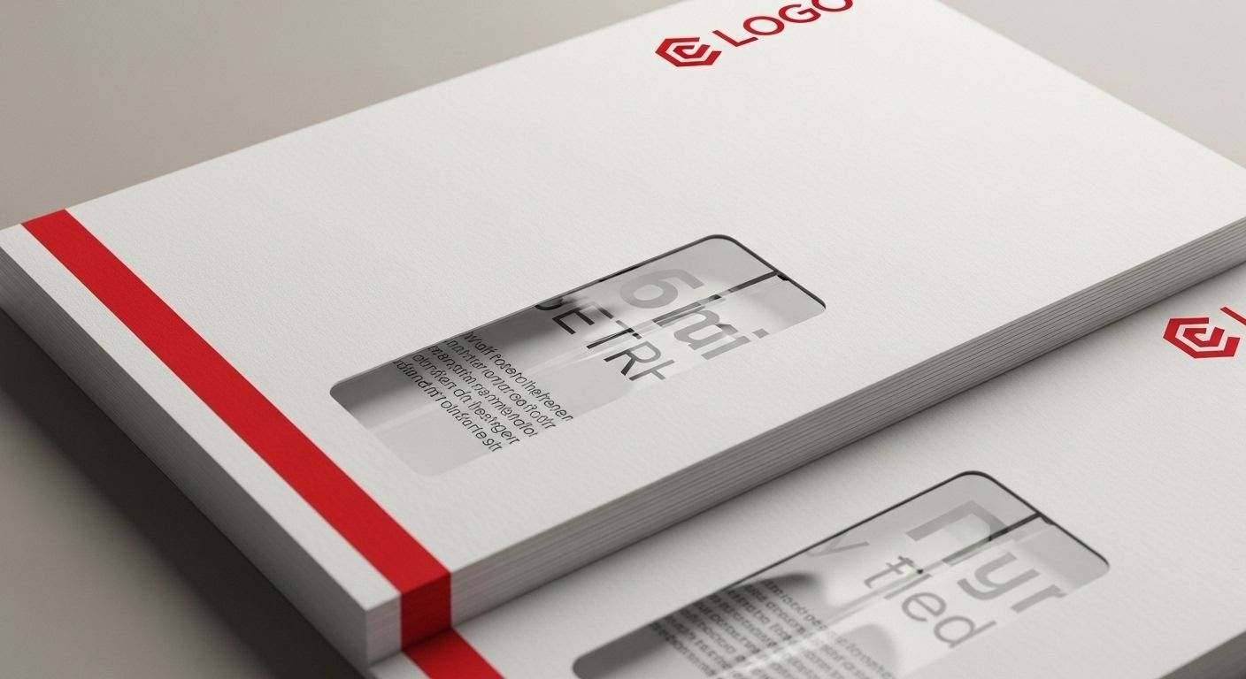 Window envelope printing with precise alignment and premium paper quality in Seattle and Bellevue.