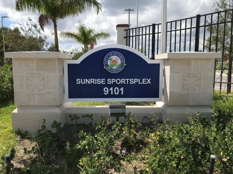 Best Sign Company - Deerfield Beach - Sport Complex Monument Sign