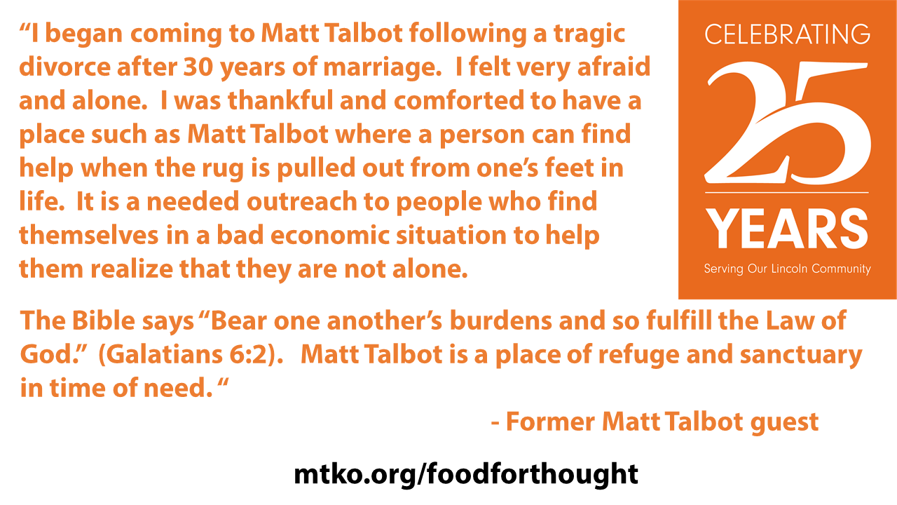 Guest Perspective: "Matt Talbot is a place of refuge and sanctuary in time of need."