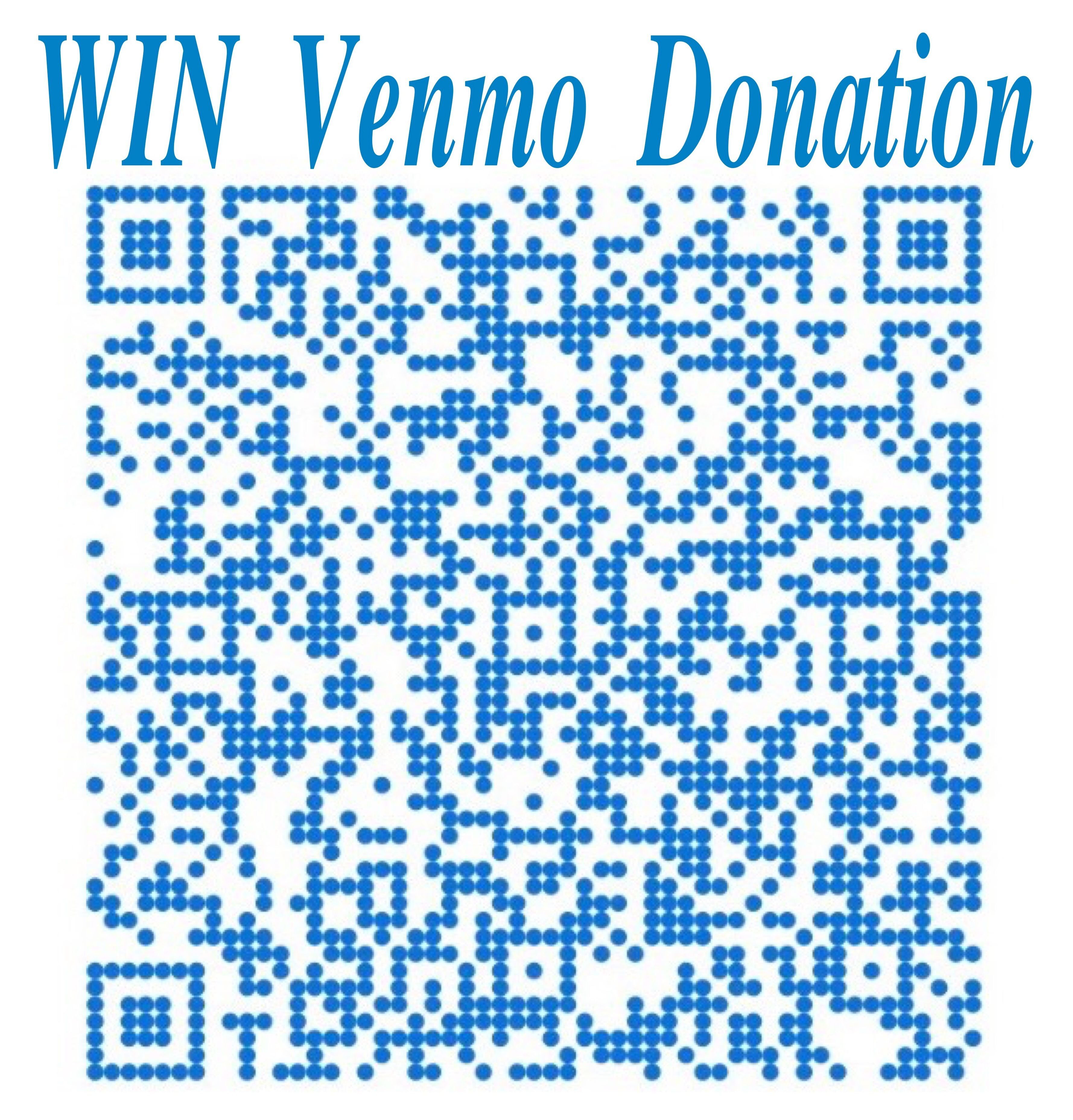 Scan with your phone's camera to give via Venmo