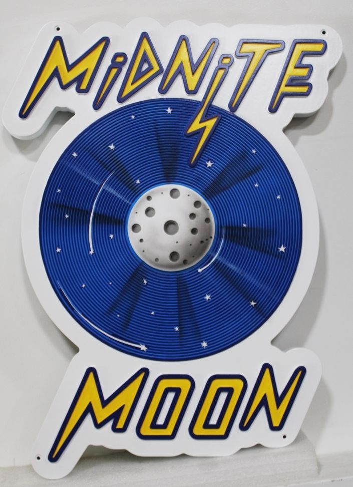 SA28826A - Carved Sign for "Midnite Moon"