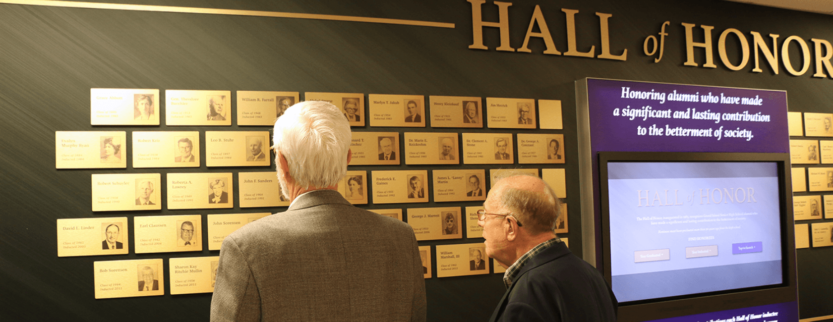 Hall of Honor kiosk image