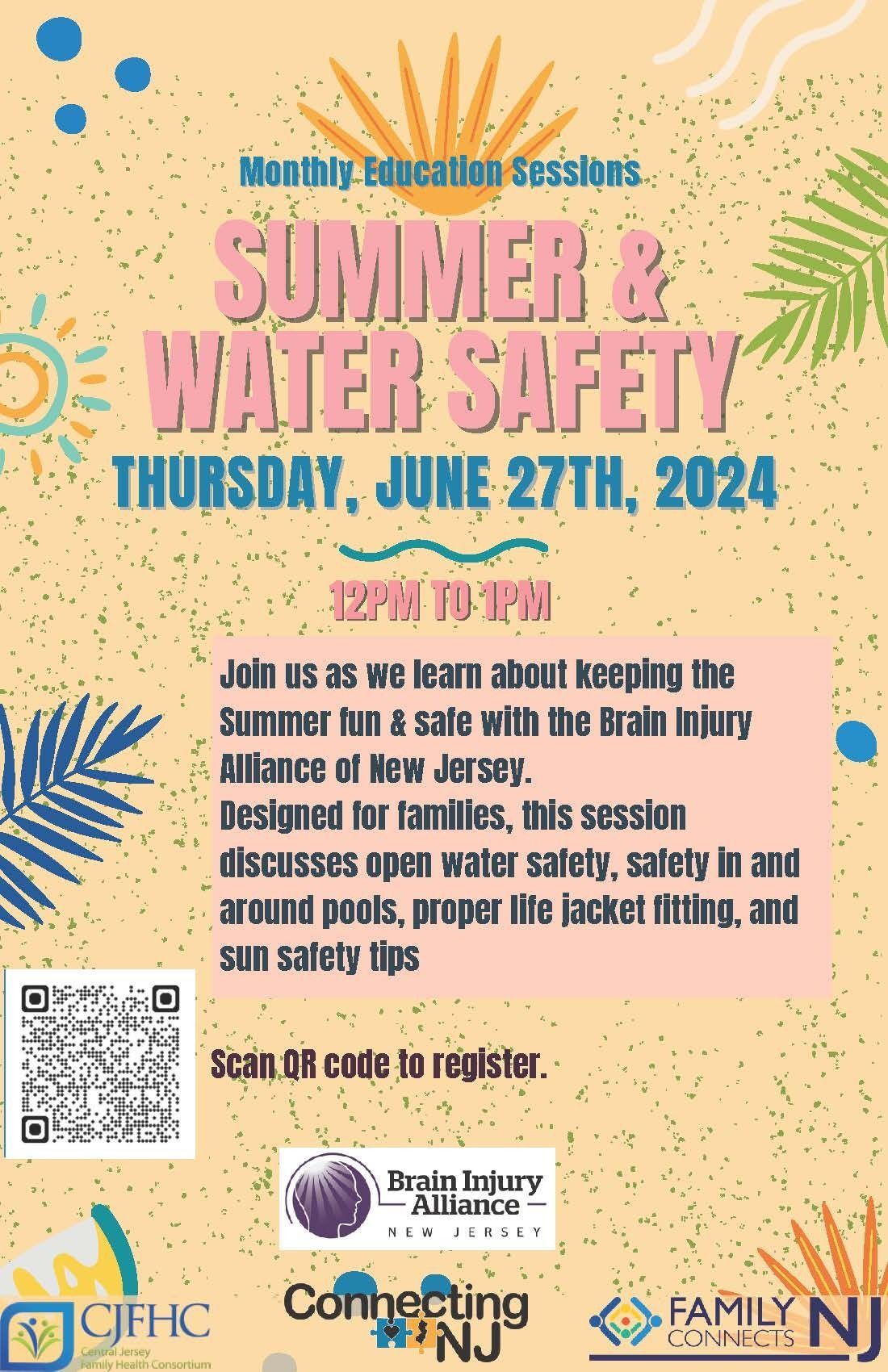 Connecting NJ Education Series: Summer Safety: Protecting Your Family with the Brain Injury Alliance of NJ