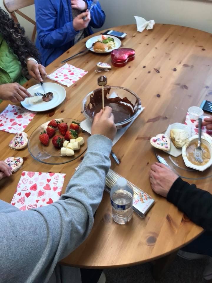 Our clients enjoying a special Valentine’s Treat
