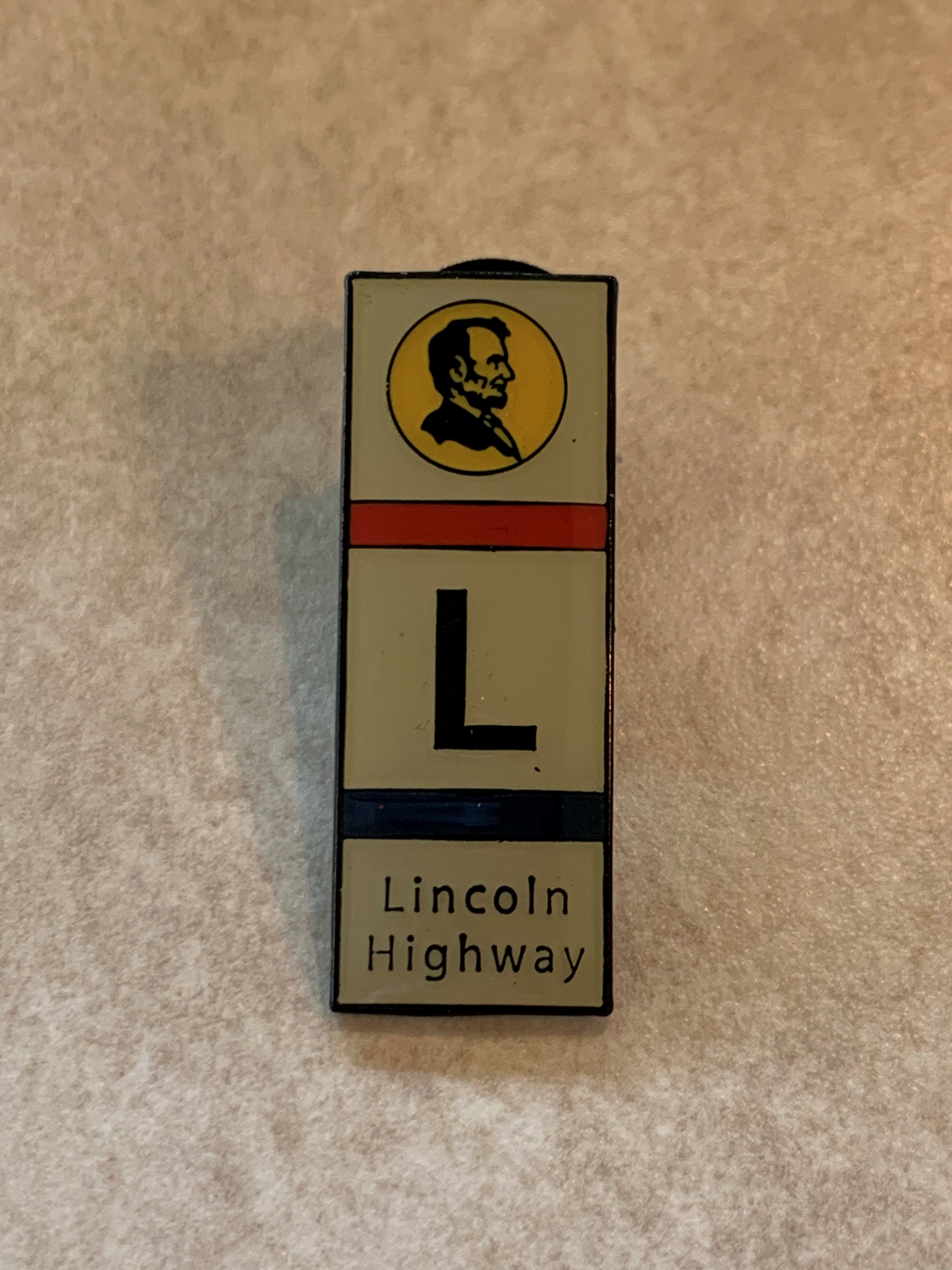 Lincoln Highway Sign Pin