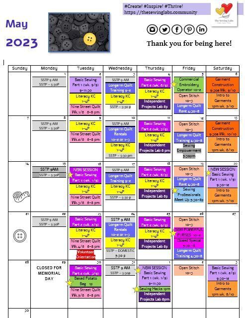 May 2023 Calendar