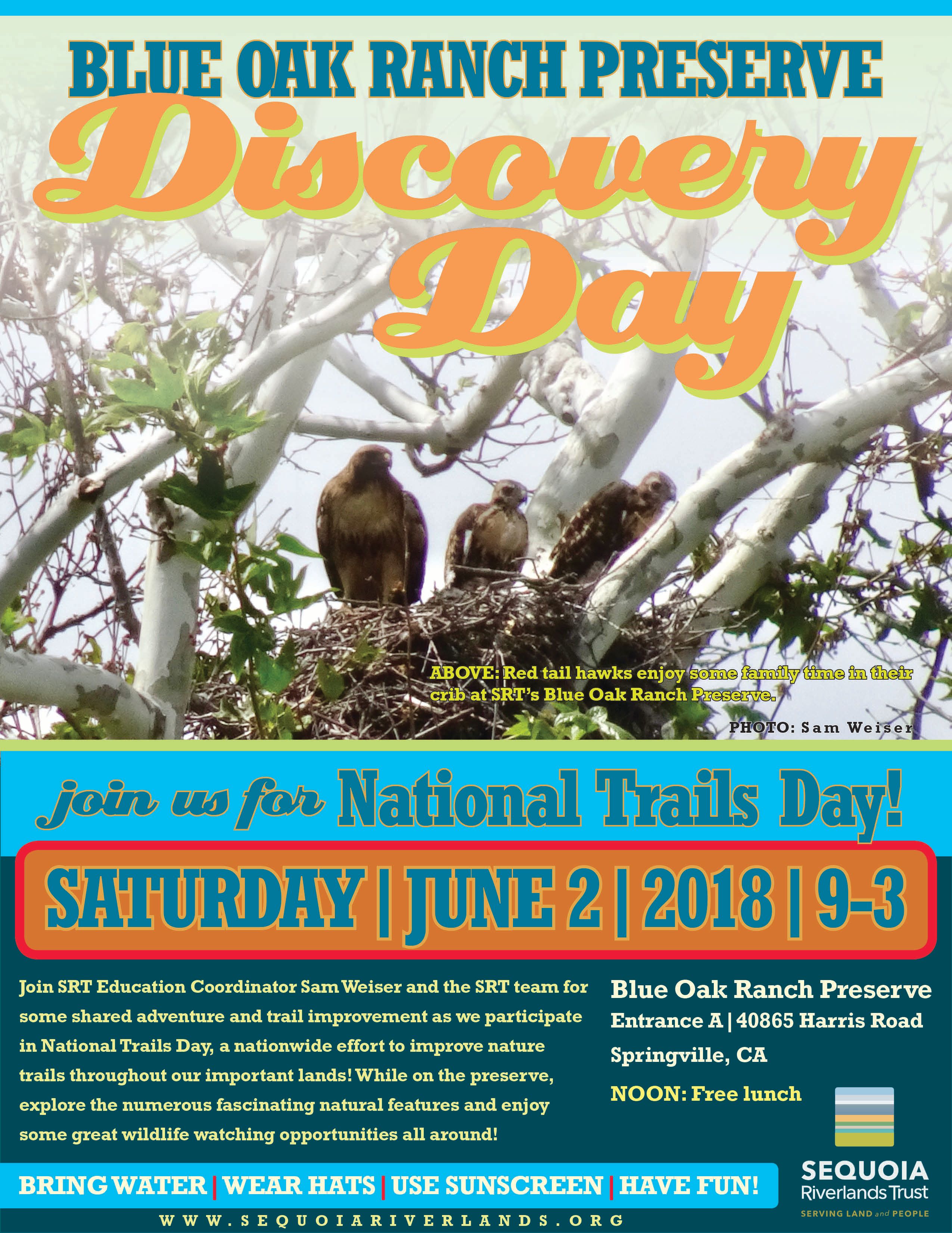 Final Blue Oak Discovery Day this Saturday 6-2-18