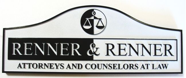 A10123 - Carved Wood Attorney Sign