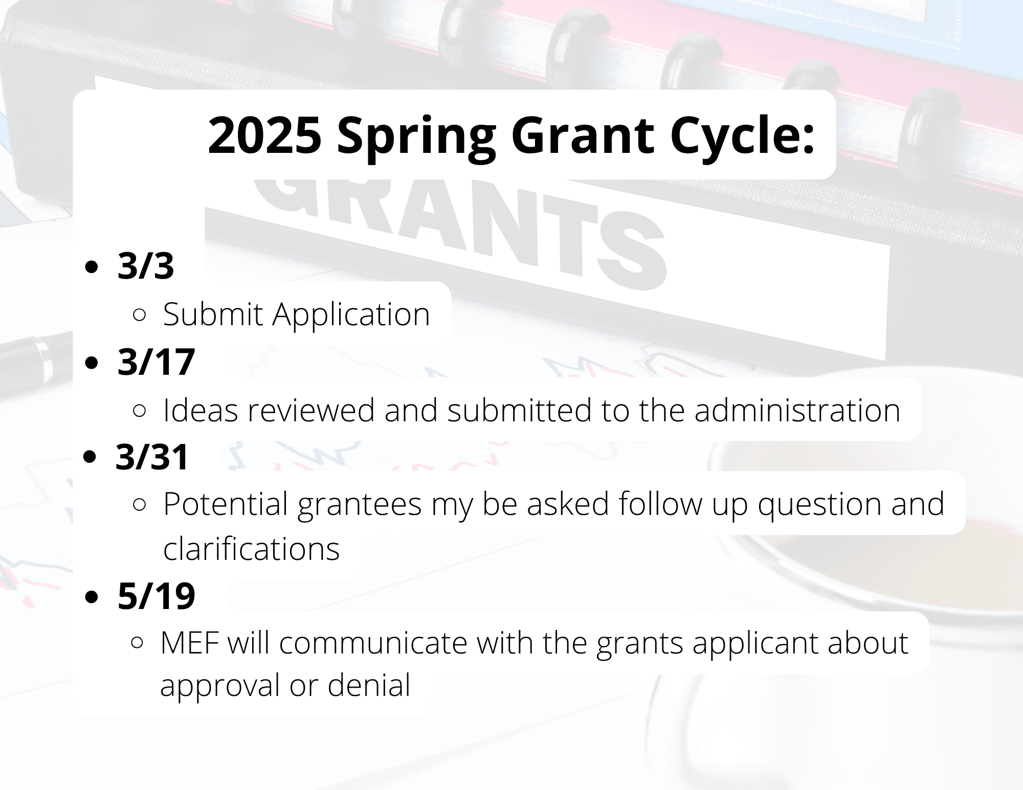 Fall 2024 dates