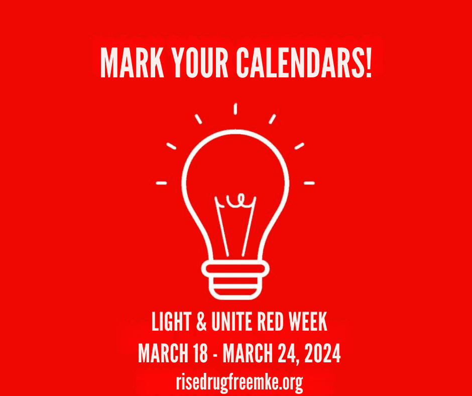 light and unite red week logo 2024