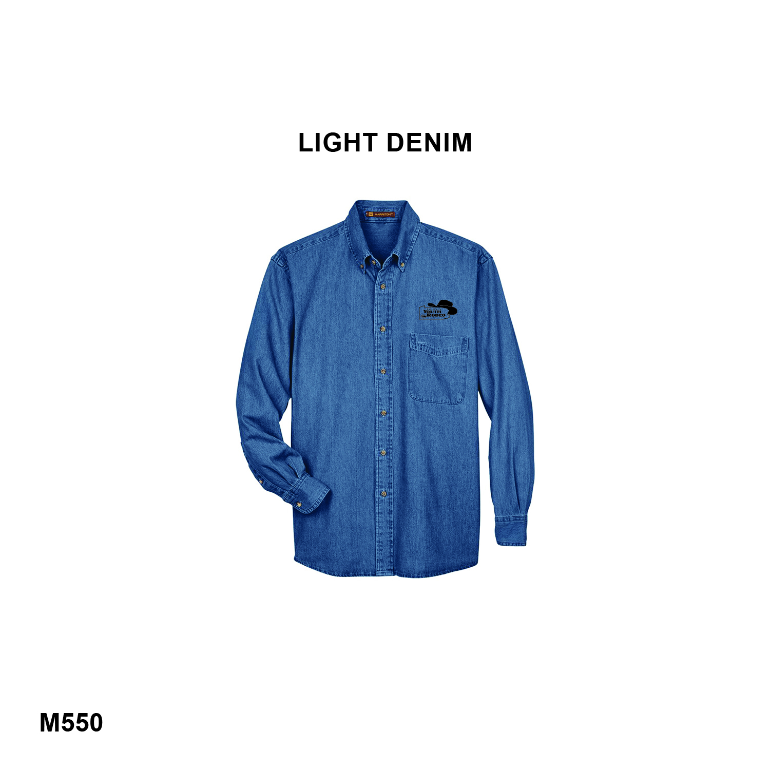 WPYRA LOGO - Harriton Men's Denim Shirt