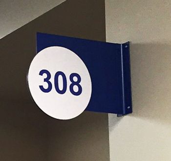 Wall Mounted Blade Room Sign 