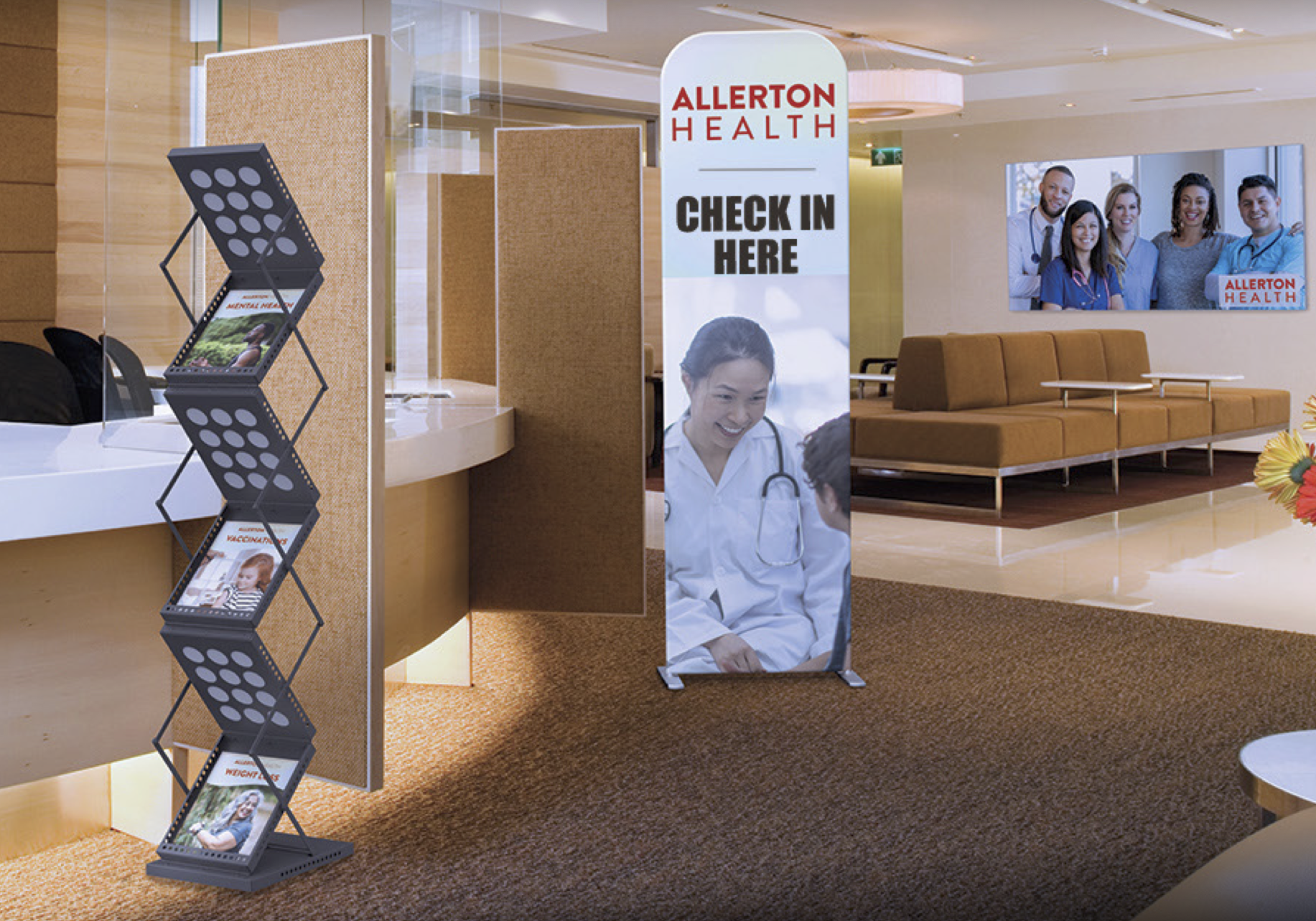 INFORMATIONAL DISPLAYS Hospitals & Healthcare Restaurants