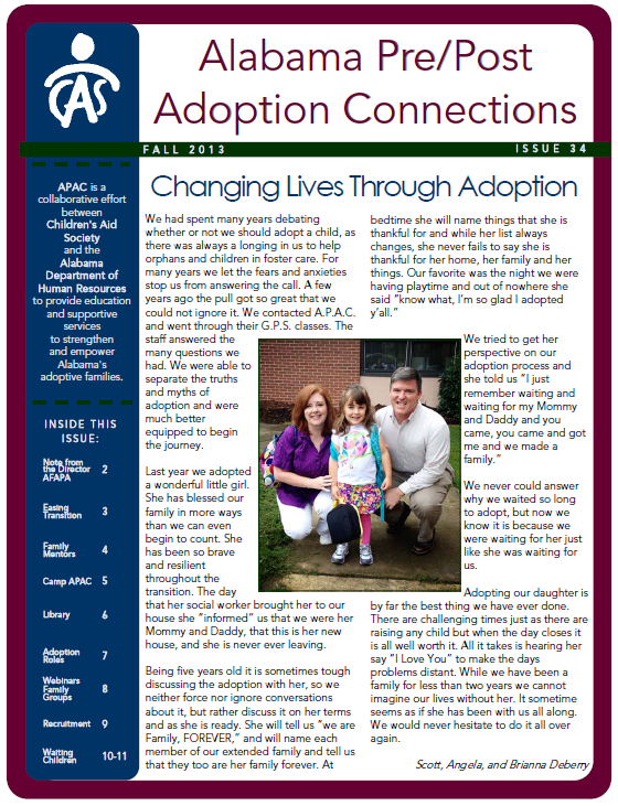 APAC Newsletter Fall 2013