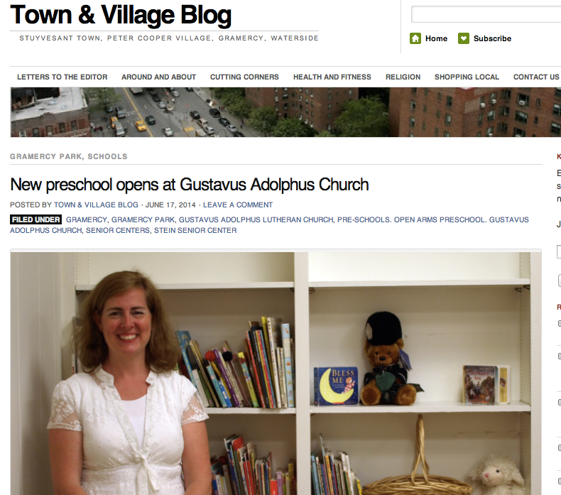 Read the article about Open Arms in the Town & Village Blog