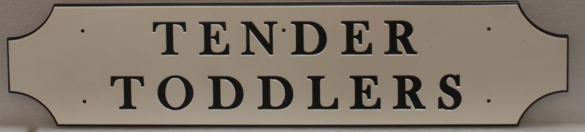 FA15956 - Carved Sign for "Tender Toddlers"