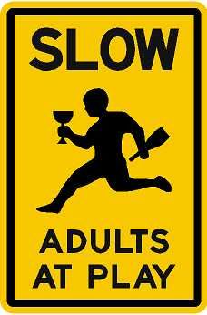 Adults At Play Signs