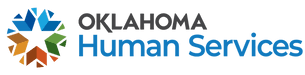 multicolored logo for Oklahoma Department of Human Services