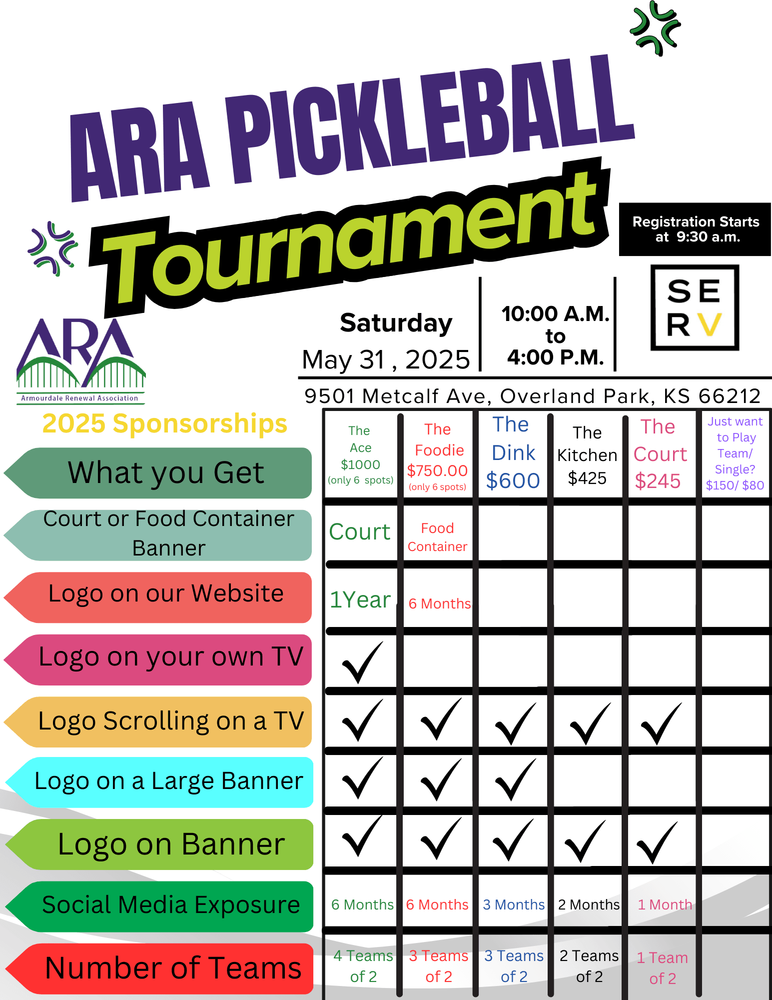 ARA Pickleball Tournament