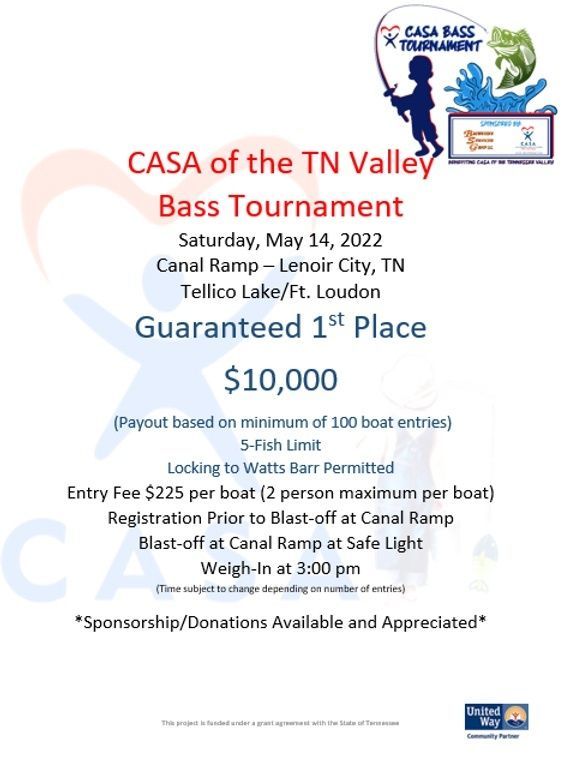 Bass tournament poster.