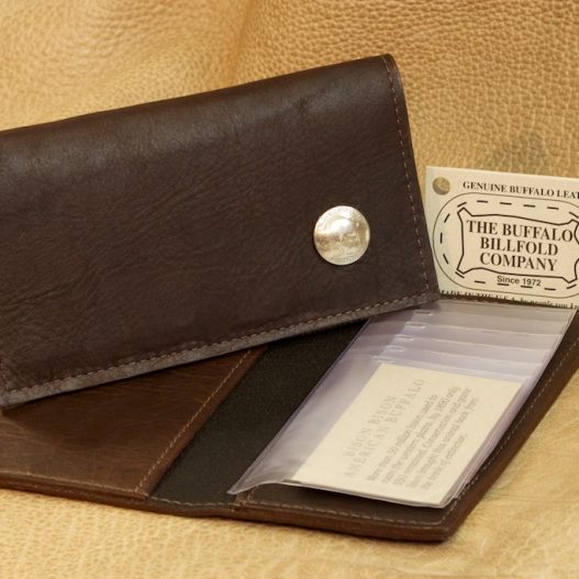 Checkbook Cover with Buffalo Coin