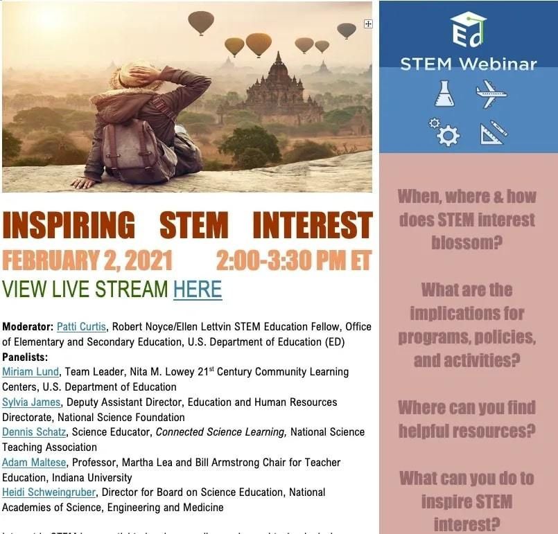 Increasing Interest in STEM - A Collection of Resources
