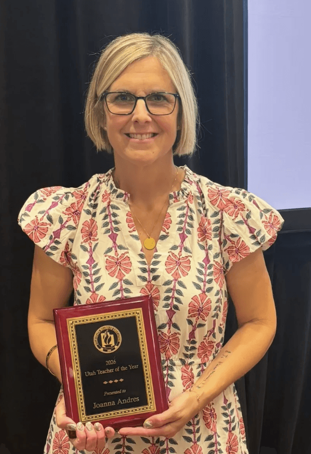 Joanna Andres of Park City School District Named 2026 Utah Teacher of the Year