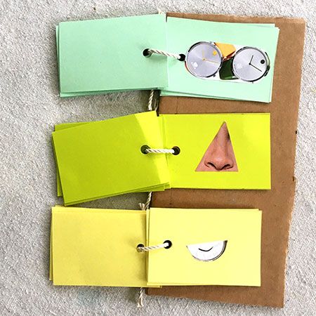DIY Funny Face Flip Book  Business for kids, Woodworking for kids, Crafts