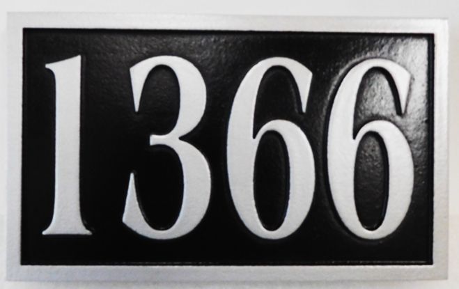 I18879- Carved Address Number Plaque