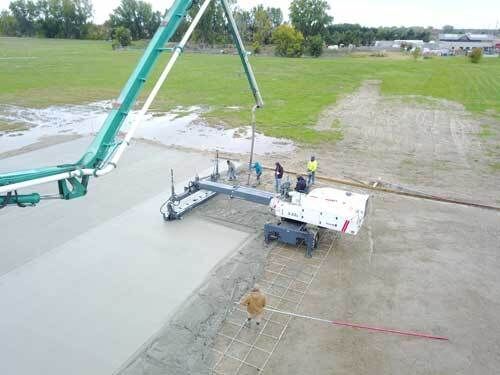 Pouring concrete