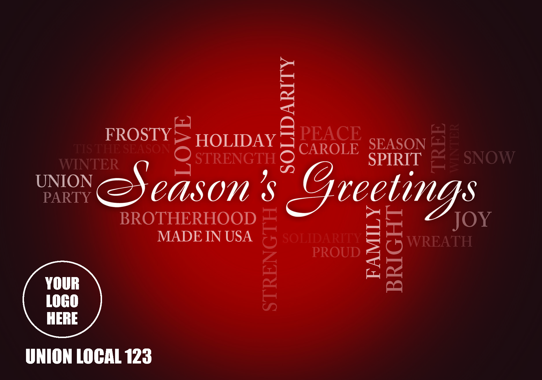 Season's Greeting Red