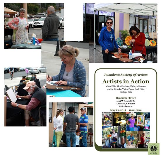 Artists in Action at Hyacinth Flower - May 23