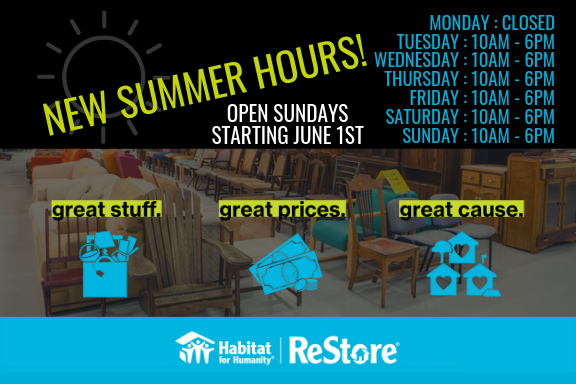 ReStore Summer Hours