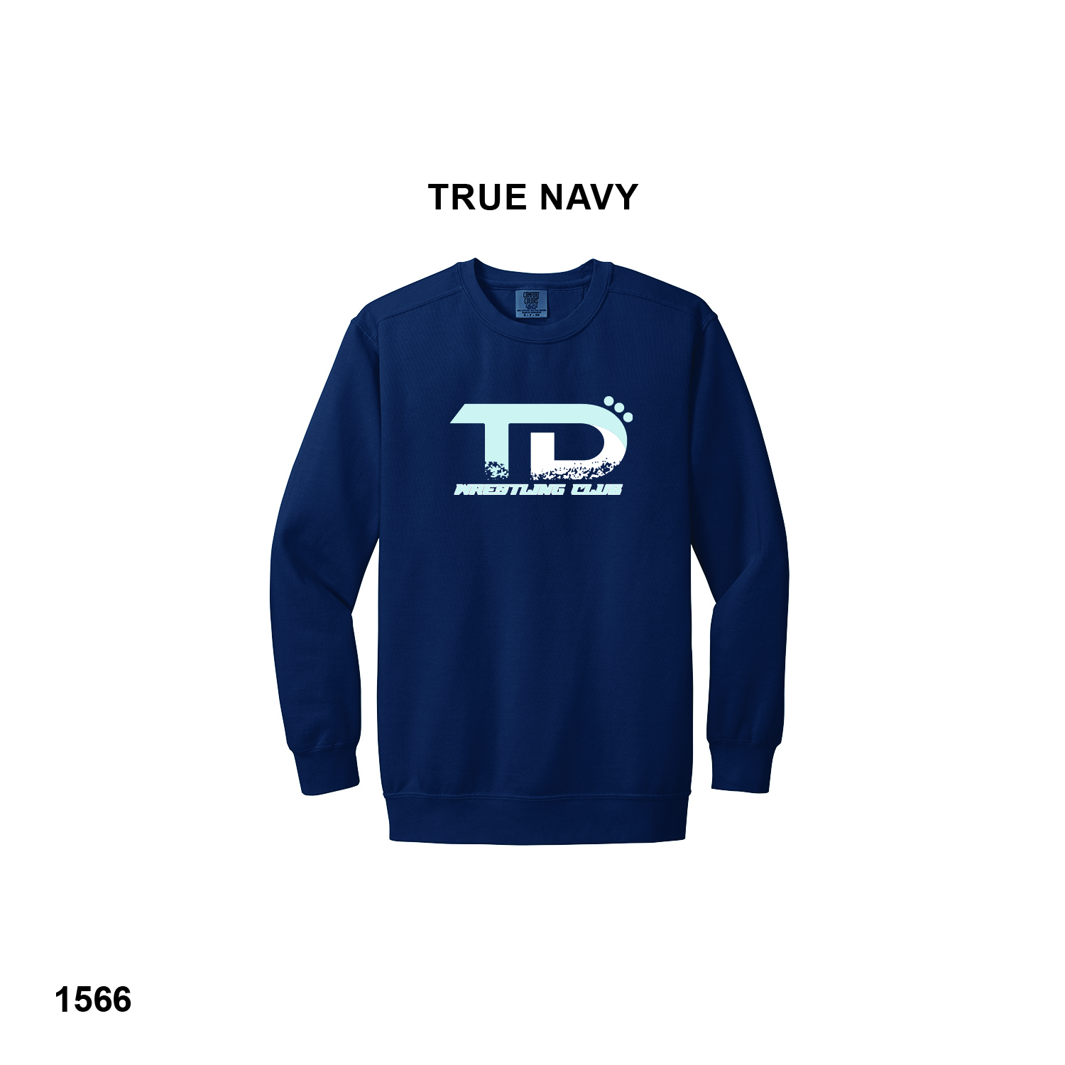 TD WRESTLING CLUB LOGO - Comfort Colors® Ring Spun Crewneck Sweatshirt