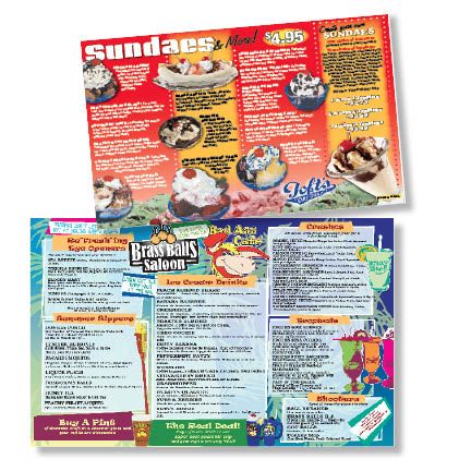 Menus and Placemats