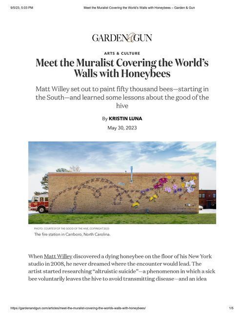 Meet the Muralist Covering the World’s Walls With Honeybees